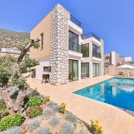 Honeymoon With Luxury Indoor And Outdoor Pools In Kalkan Villa
