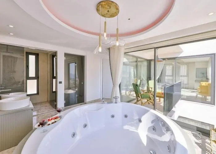 Honeymoon With Luxury Indoor And Outdoor Pools In Kalkan Villa Kas