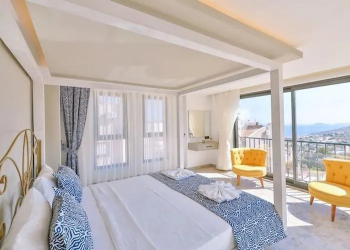 Villa Honeymoon With Luxury Indoor And Outdoor Pools In Kalkan Kas