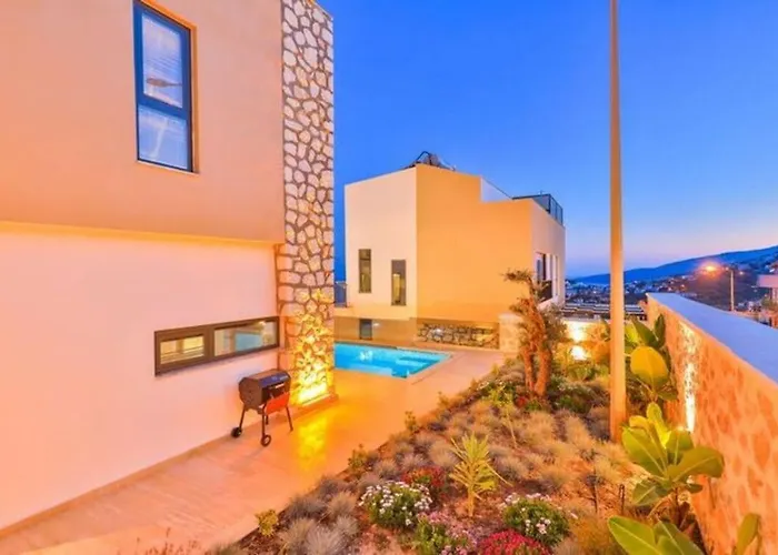 Honeymoon With Luxury Indoor And Outdoor Pools In Kalkan Villa *