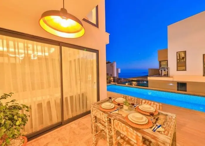 Honeymoon With Luxury Indoor And Outdoor Pools In Kalkan Kas