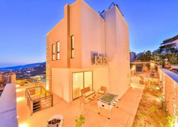 Honeymoon With Luxury Indoor And Outdoor Pools In Kalkan Villa