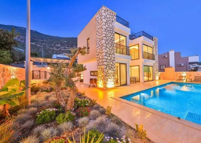Honeymoon With Luxury Indoor And Outdoor Pools In Kalkan